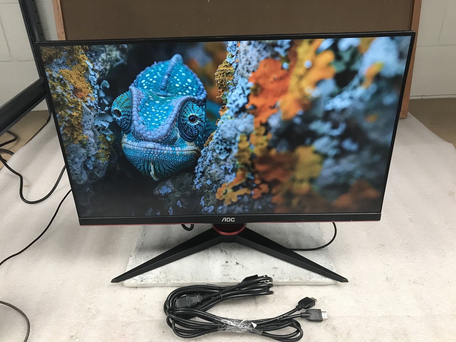 AOC 24G2 24G2E 23.8" 144 Hz Frameless Gaming Monitor - Stand Pwr HDMI Cable Inc