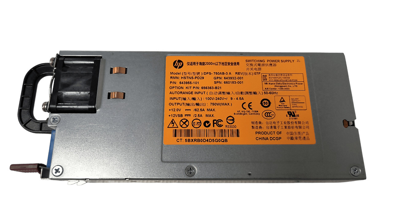 HP HSTNS-PD29 Proliant 750W Power Supply 643955-101 660183-001
