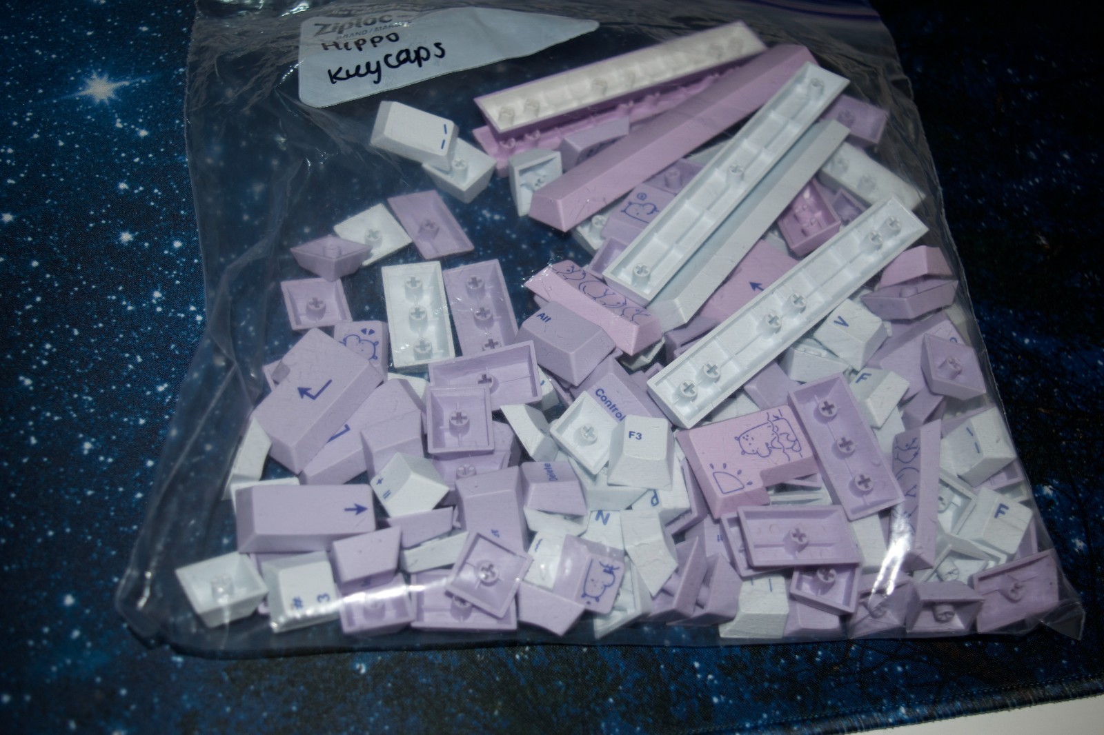 Kinetic Labs Hippo PBT 175 Key Layout Keycap Set