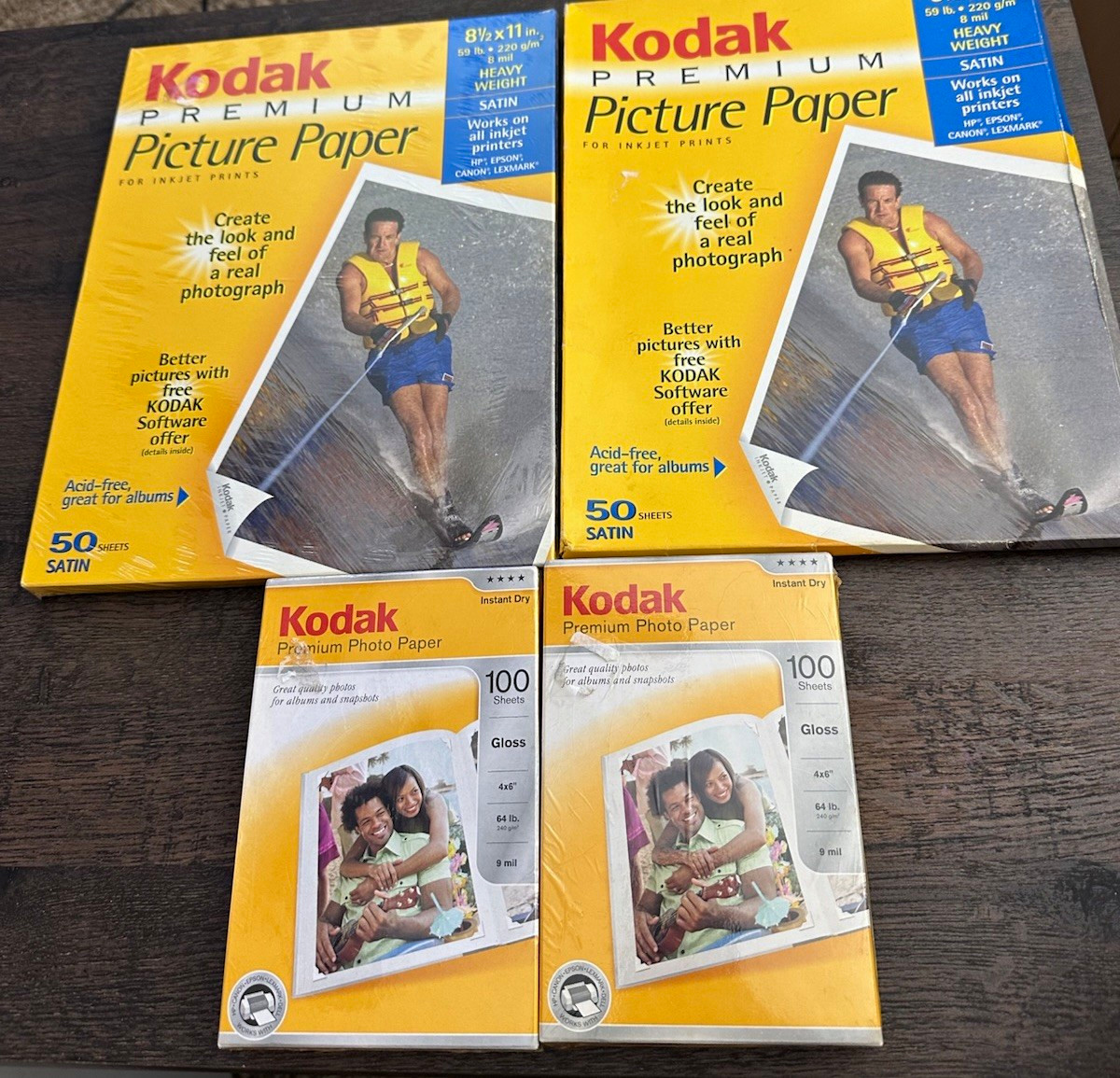 Kodak Premium Picture Paper Letter 8.5x11 50 Sheets & 4x6 100 Sheets NEW Vintage
