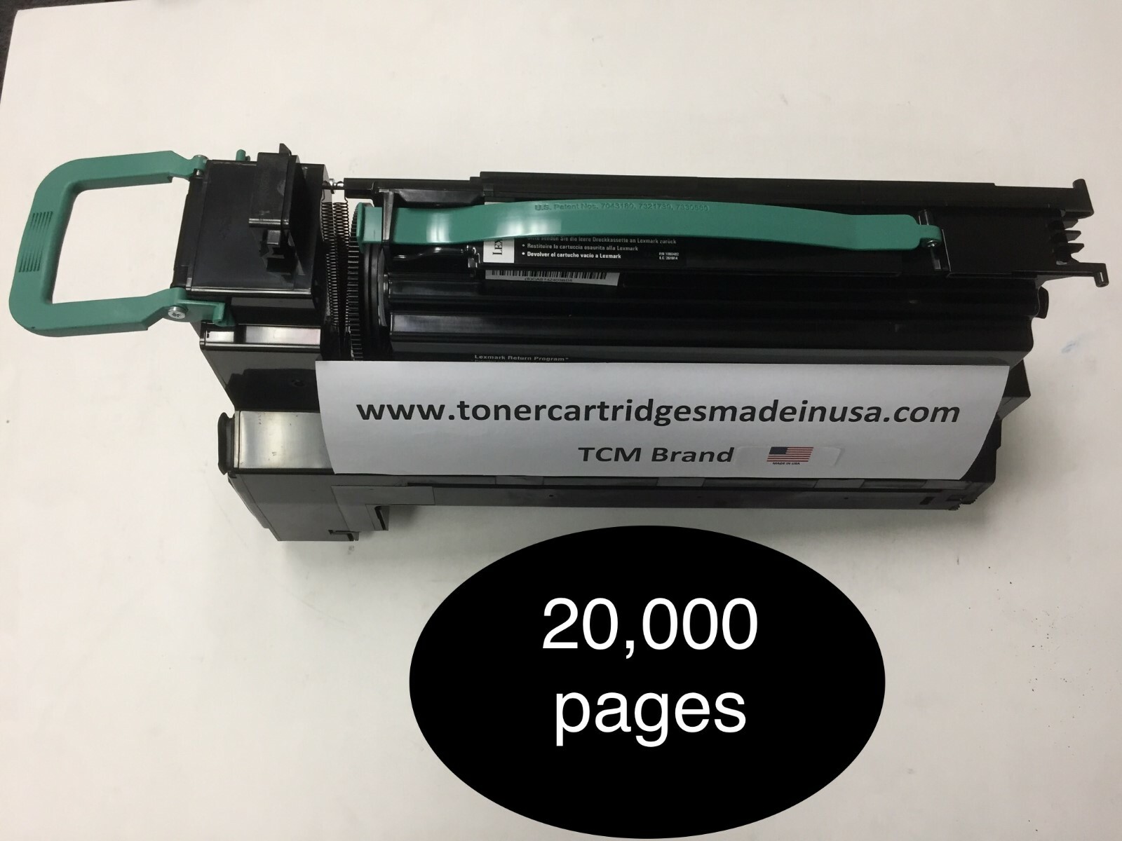 Lexmark CS796 Black TCM USA Toner. Yields up to 20,000. 24B5831.  Made in USA