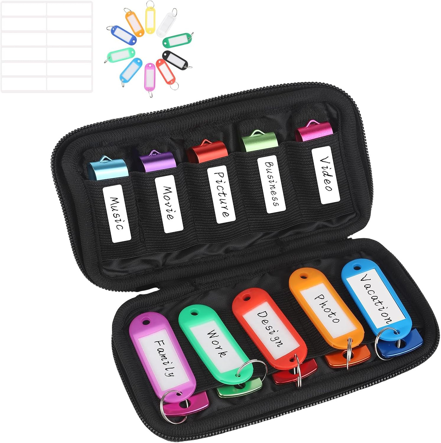 USB Flash Drive Case Soft Material Thumb Drive Holder Case, USB Drive Holder Org
