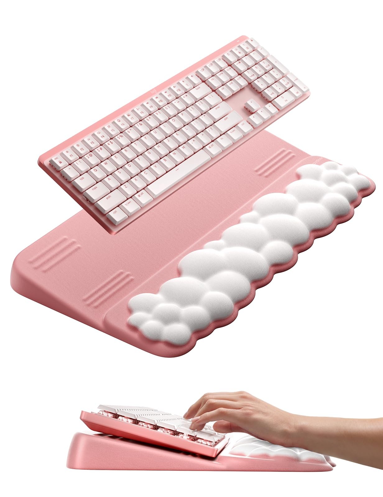 Vaydeer Keyboard Stand Wrist Rest, Cloud Ergonomic Wrist Support Pad Soft