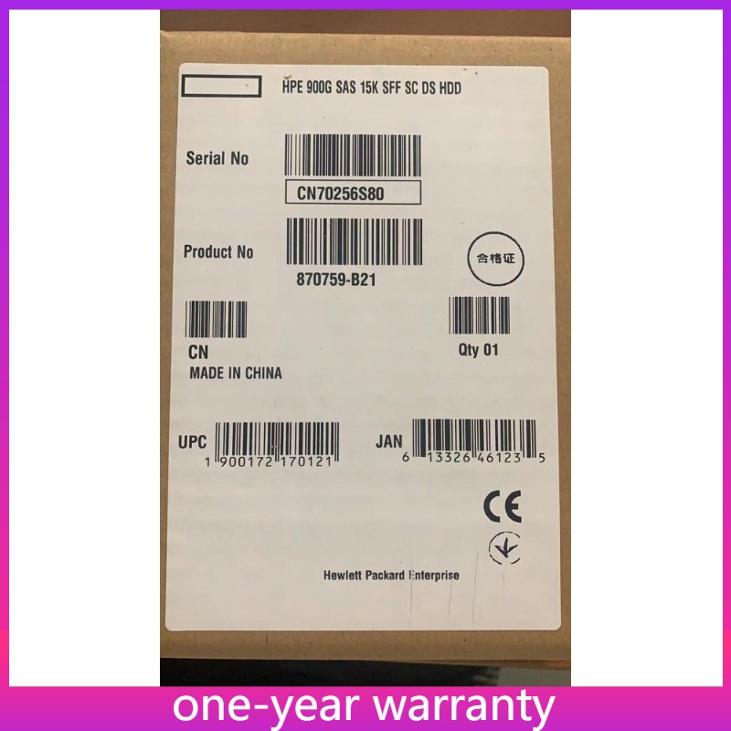 HP New 870795-001 870759-B21 Internal 900GB SAS 15K 12G SFF Hard Drive
