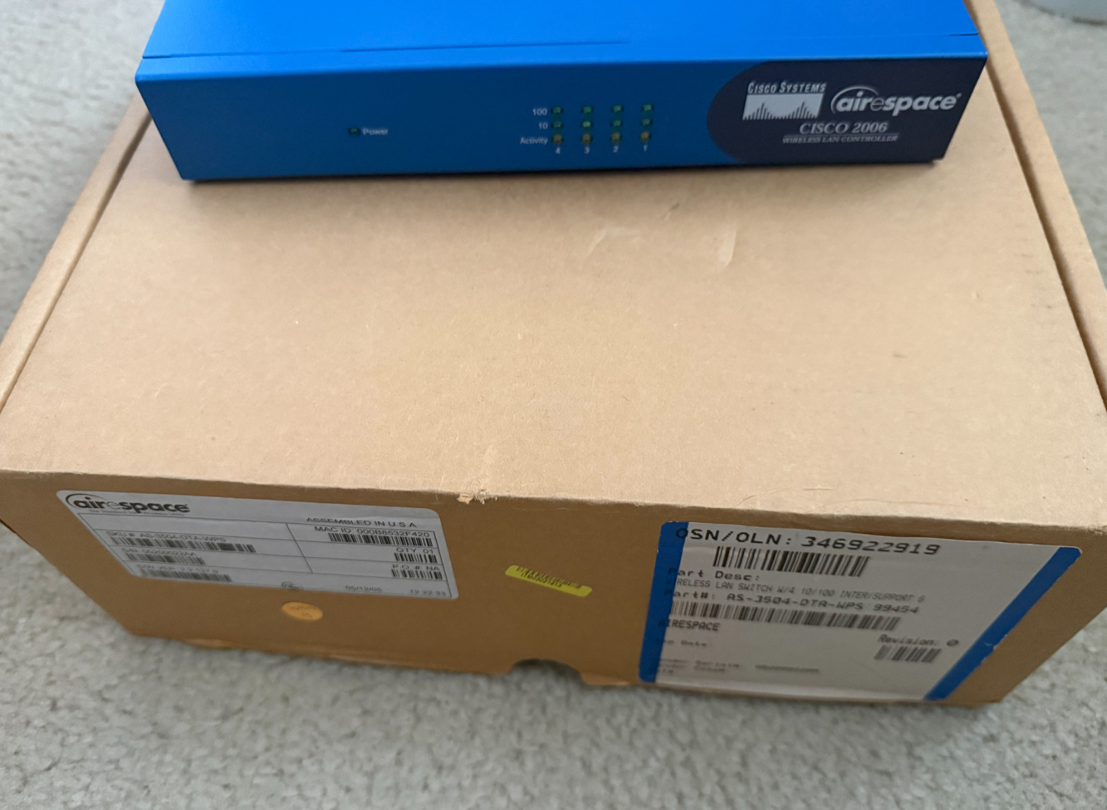 Cisco air space 6 AP 2000 Wireless LAN Controller AIR-WLC2006-K9
