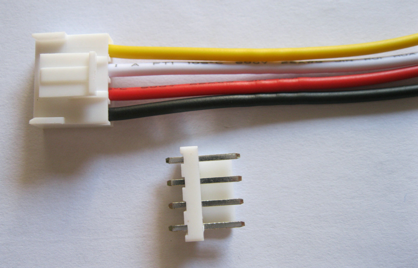 10pcs VH3.96 3.96mm 4Pin Female & Male Pin Connector 22AWG 300mm 12" Leads Cable