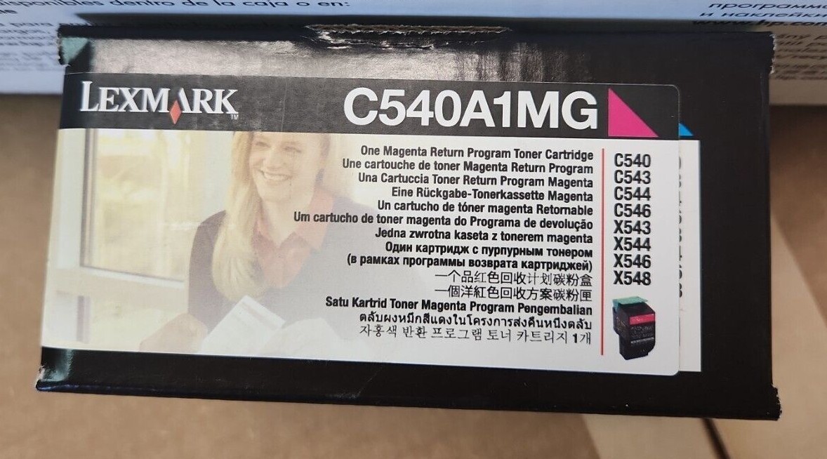 Genuine Lexmark C540A1MG Magenta Return Program Toner Cartridge