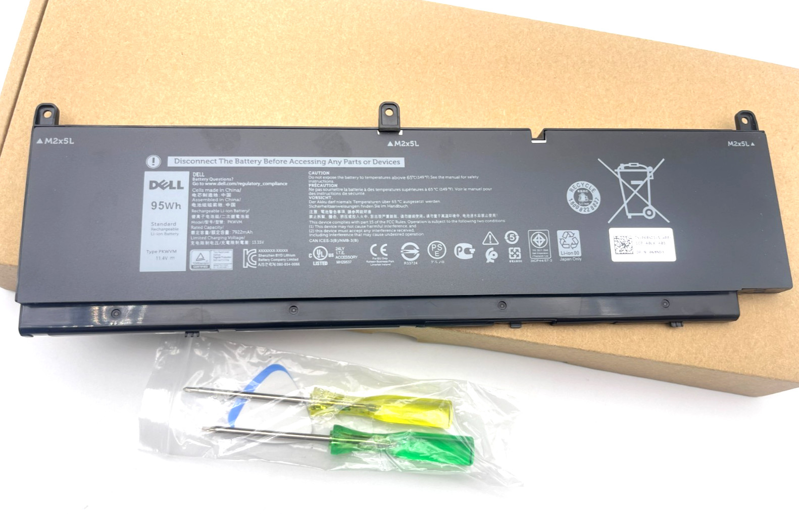 New Genuine 95Wh PKWVM C903V Battery for Dell Precision 7550 7560 7750 7760 P44E