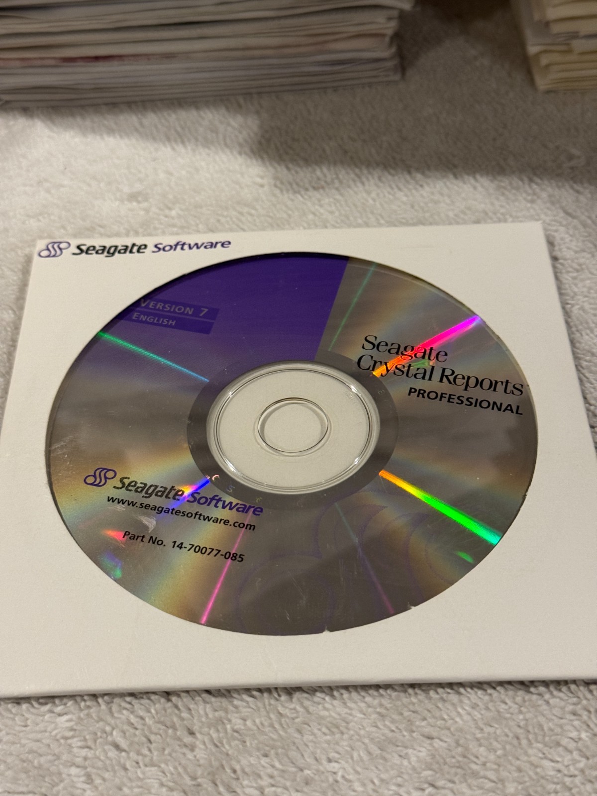 Seagate Crystal Reports Professional Version 7 - CD ONLY IN GOOD CONDITION