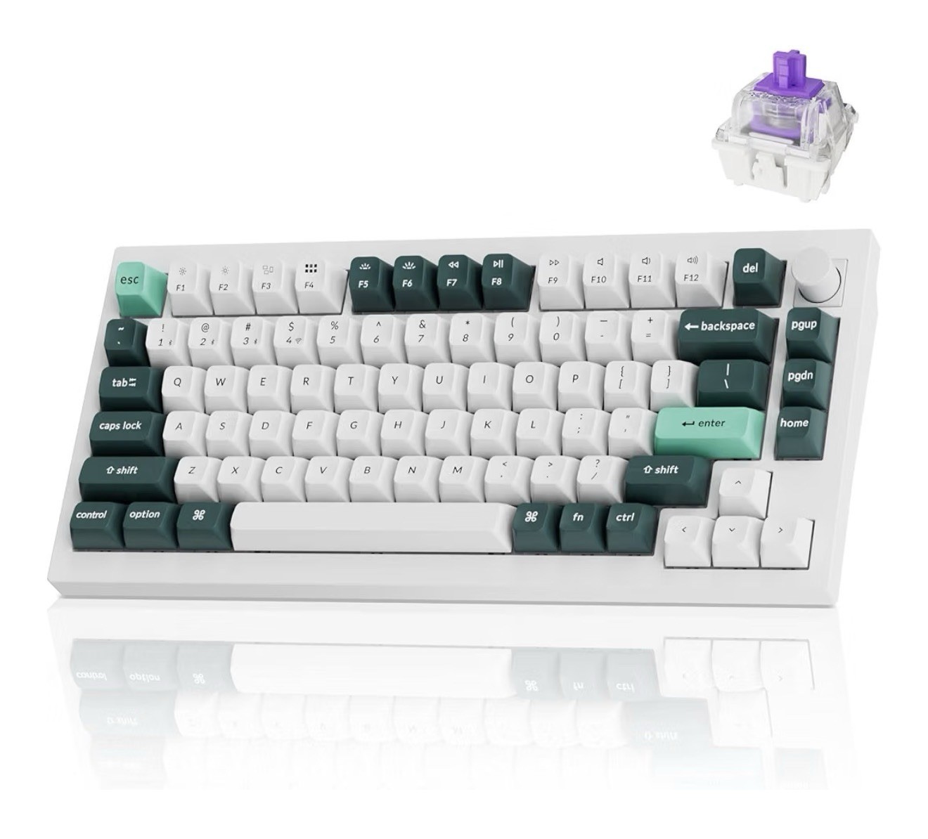 Keychron Q1 HE QMK Wireless Custom Gateron Double-Rail Magnetic Nebula Keyboard