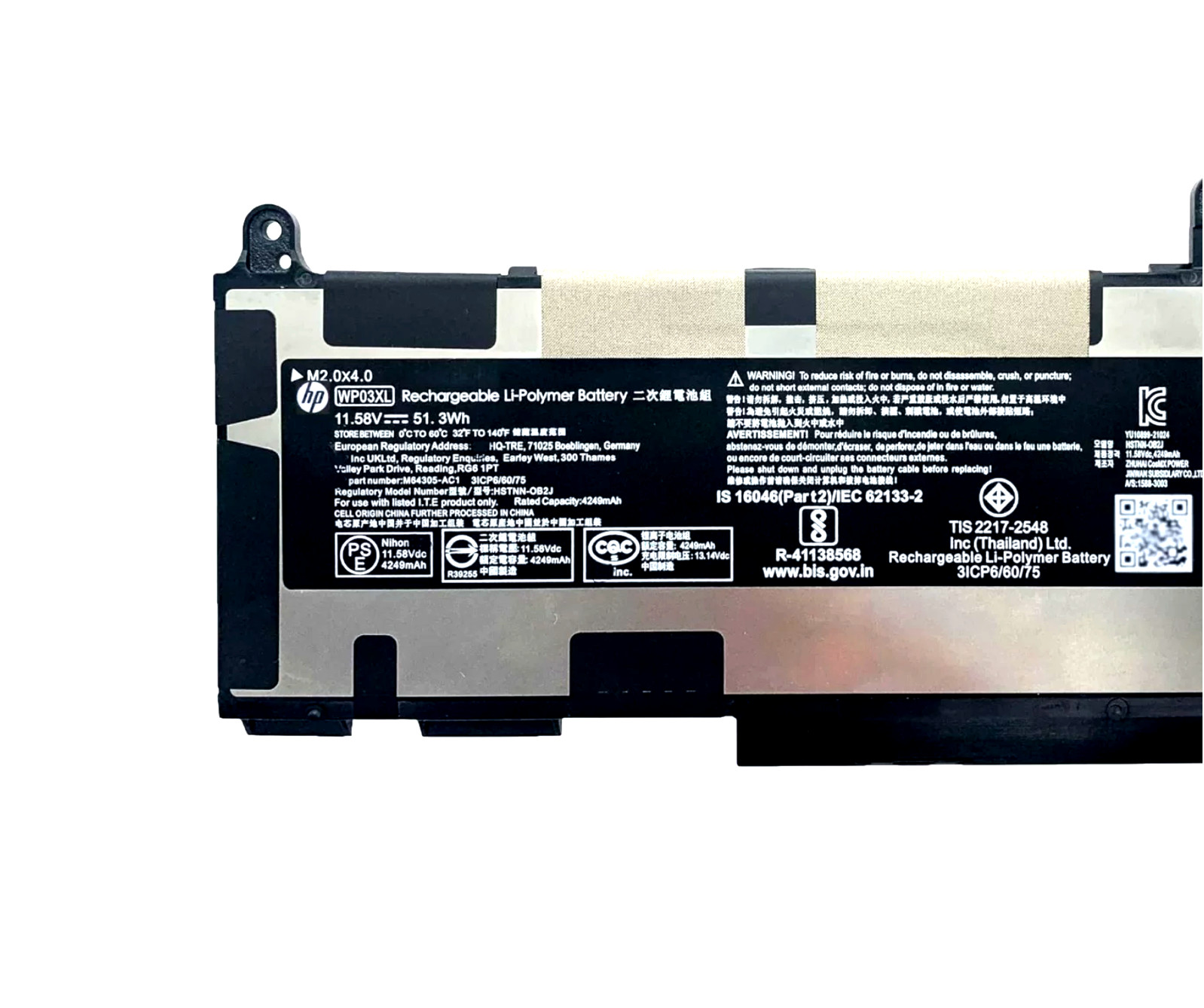 OEM 51.3Wh WP03XL Battery HP EliteBook830 835 840 845 860 1040 G9 G10 M73466-001