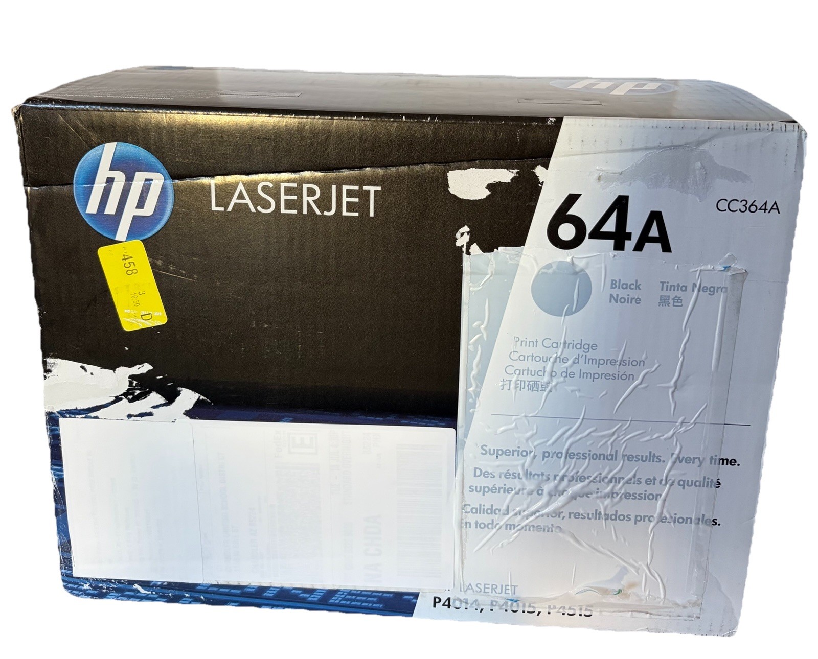 GENUINE HP CC364A 64A BLACK TONER P4014,P4015,P4515 NEW-SEALED