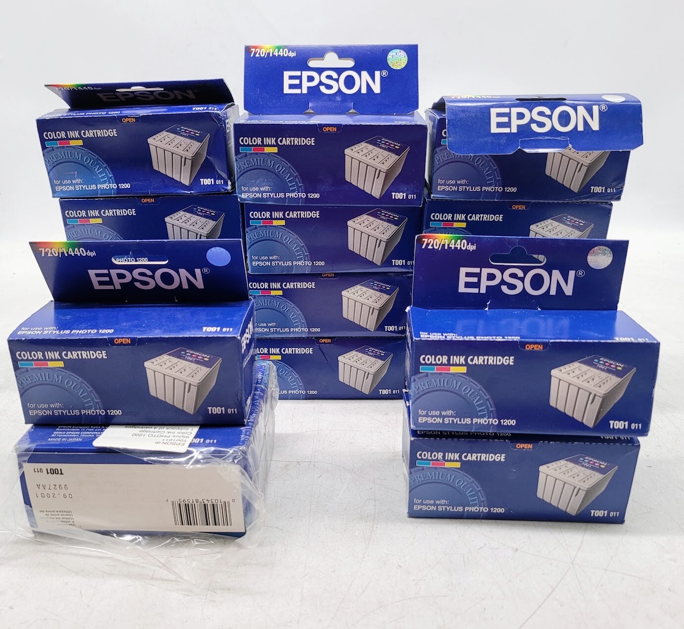 Lot of 17 Epson T001 011 Ink cartridge EXP 2004