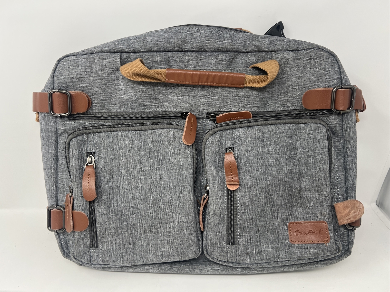 CoolBELL Convertible Canvas Messenger bag crossbody 18” Laptop Bag