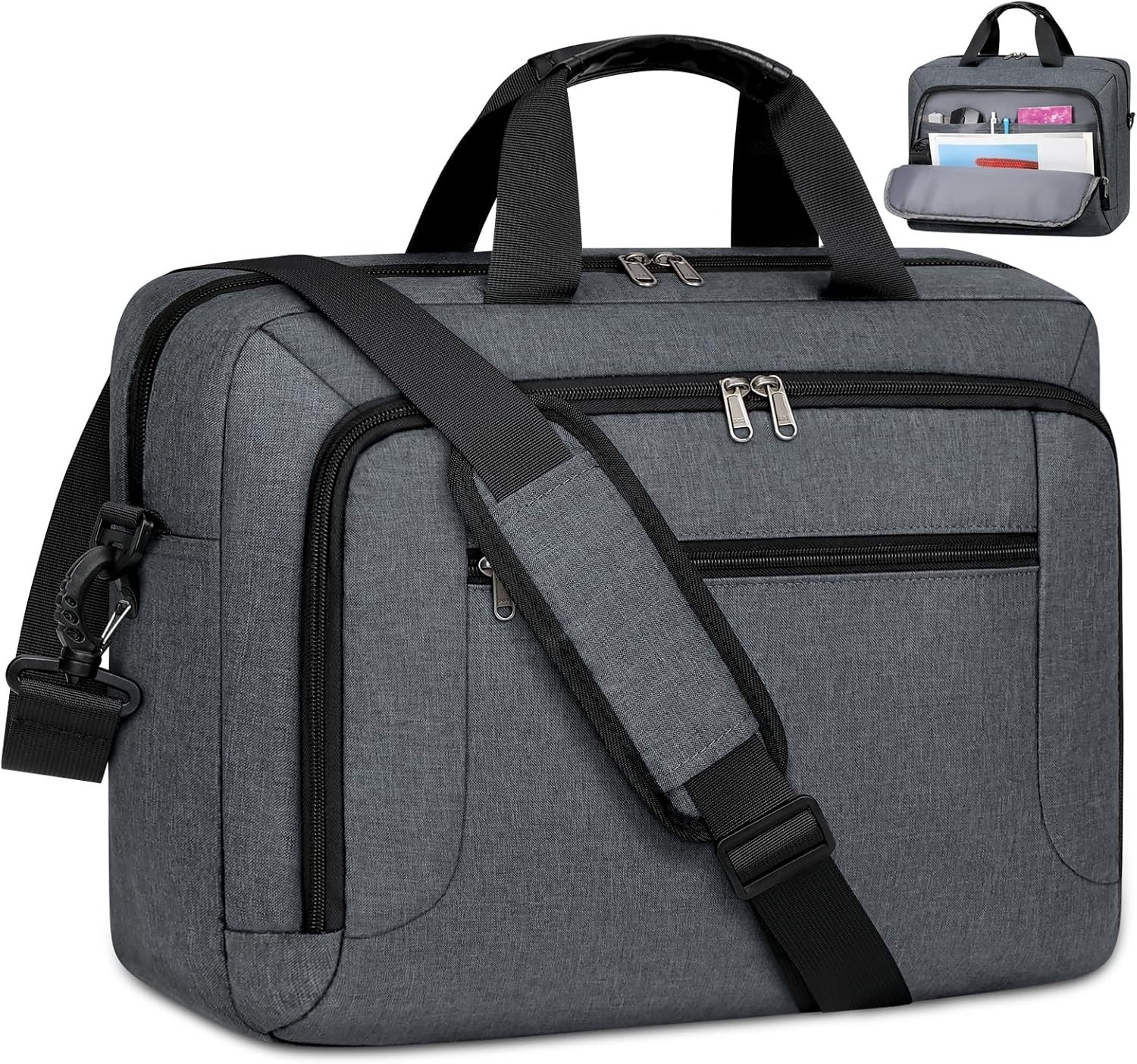 Maletín de hombro con bolsa para computadora portátil de 17.3 pulgadas NUEVO US