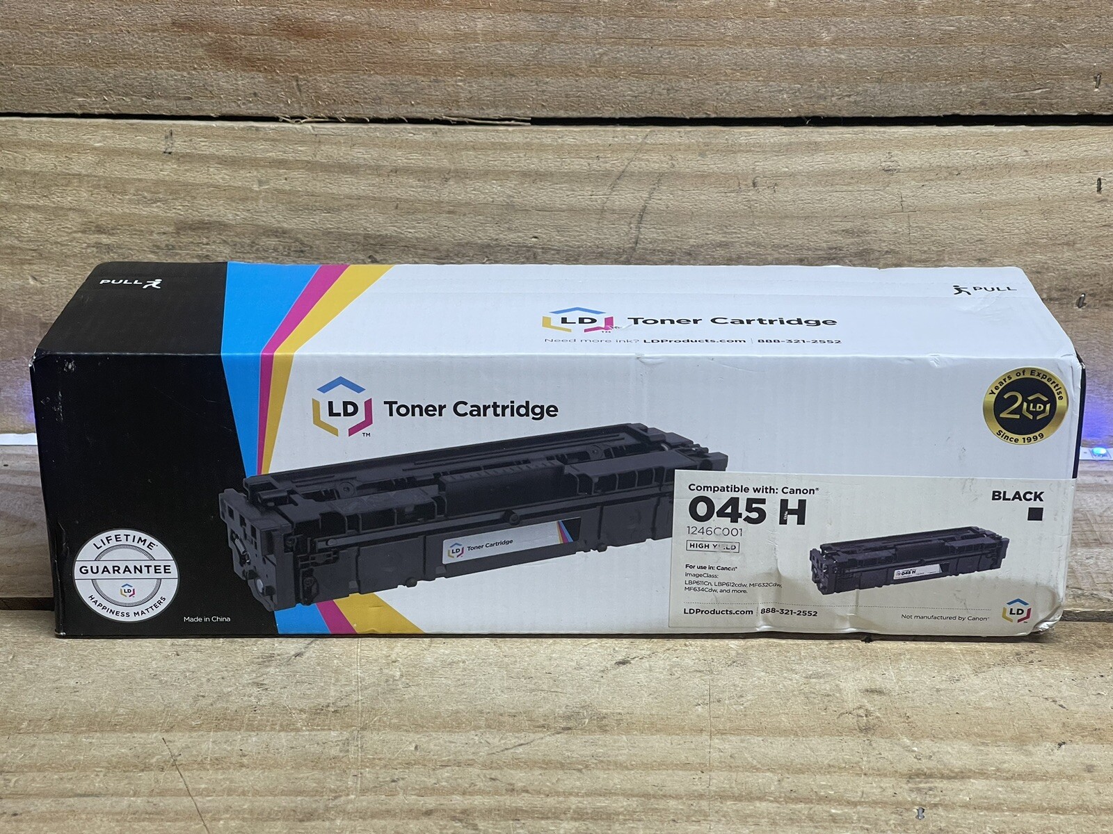 New LD Compatible Canon 045H / 1246C001 High Yield Black Toner Cartridge