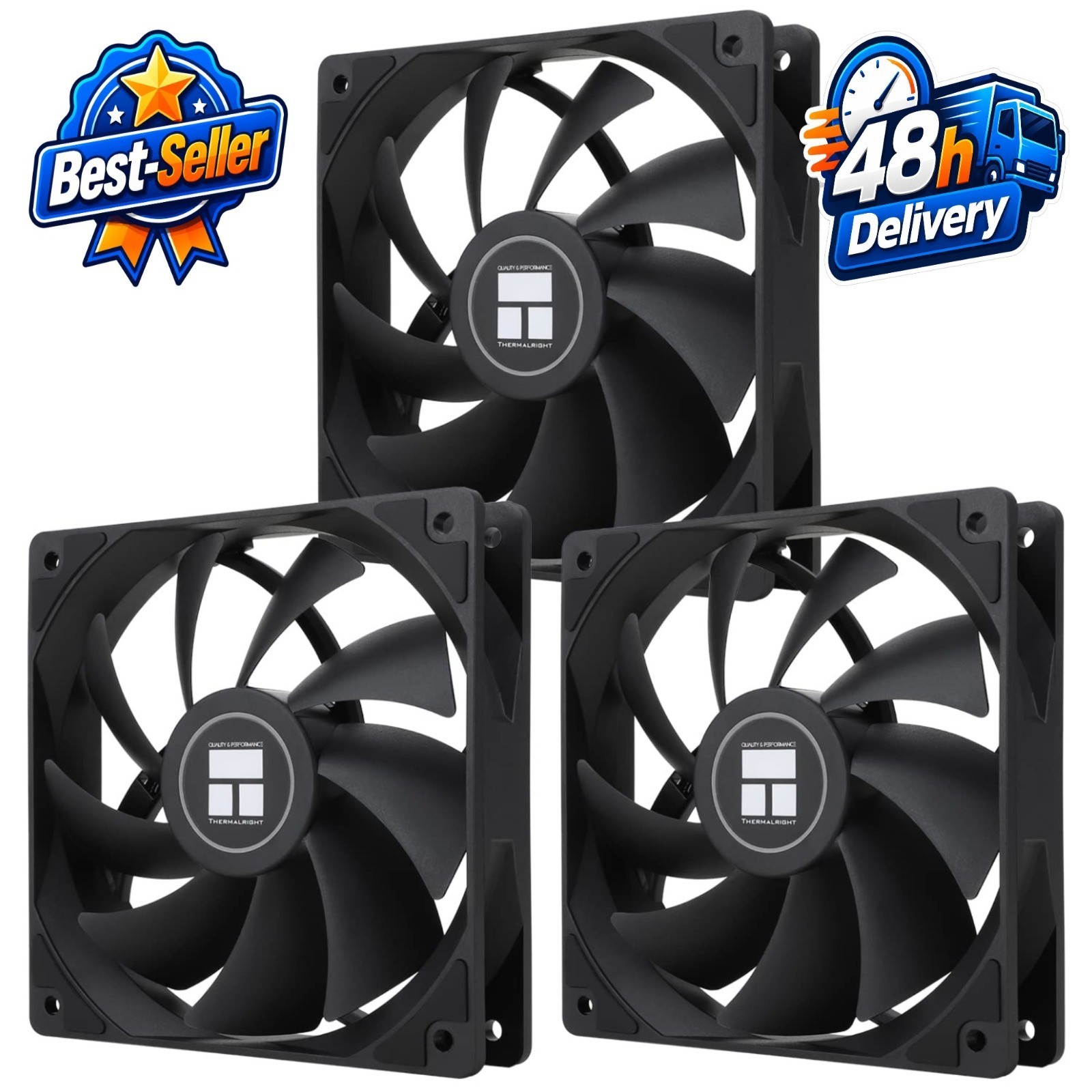 Thermalright TL-C12C X3 CPU Fan 120mm 4-Pin PWM Silent Cooler