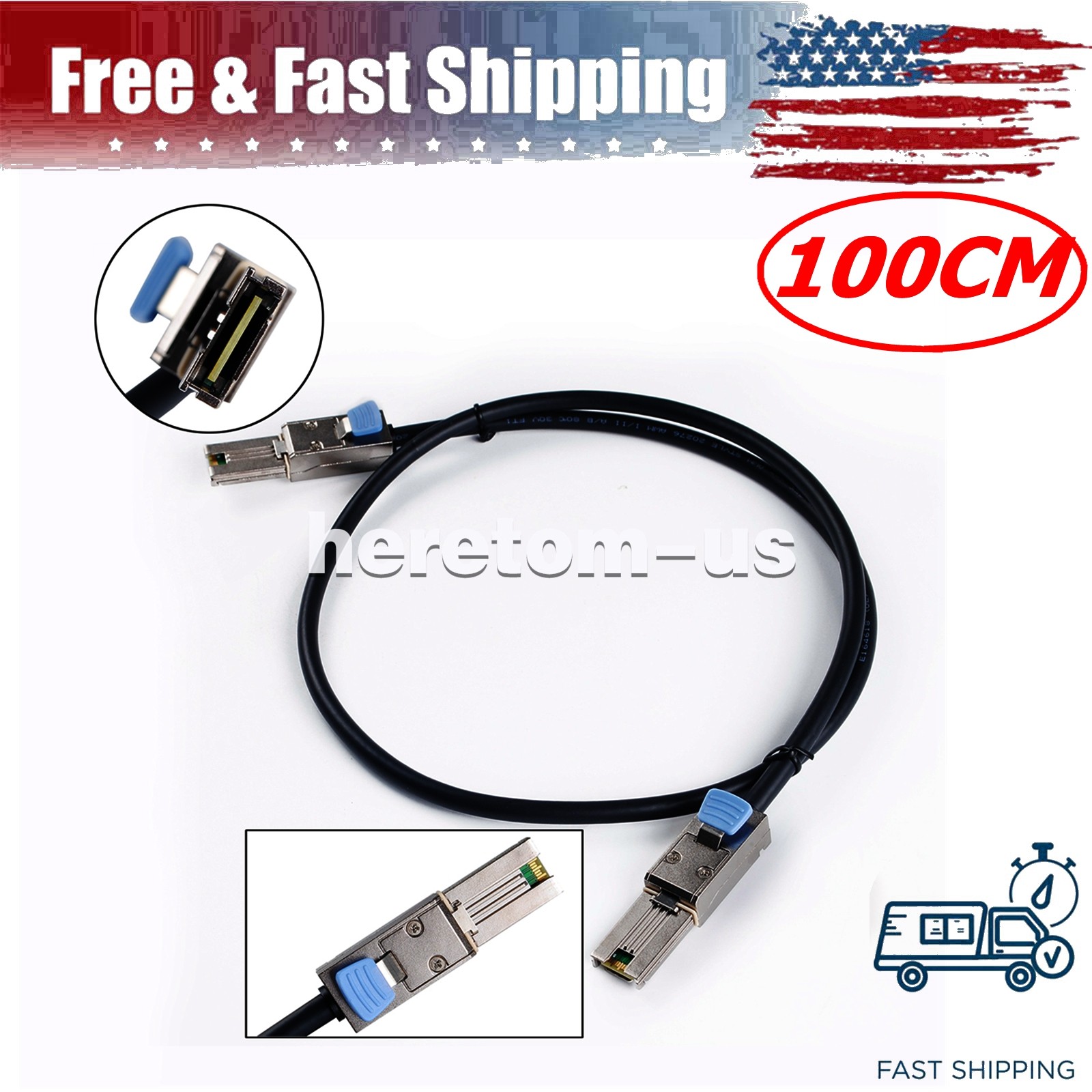 SFF-8088 Mini SAS 26Pin to SFF-8088 SAS 26Pin External Cable Disk Array Line 1M