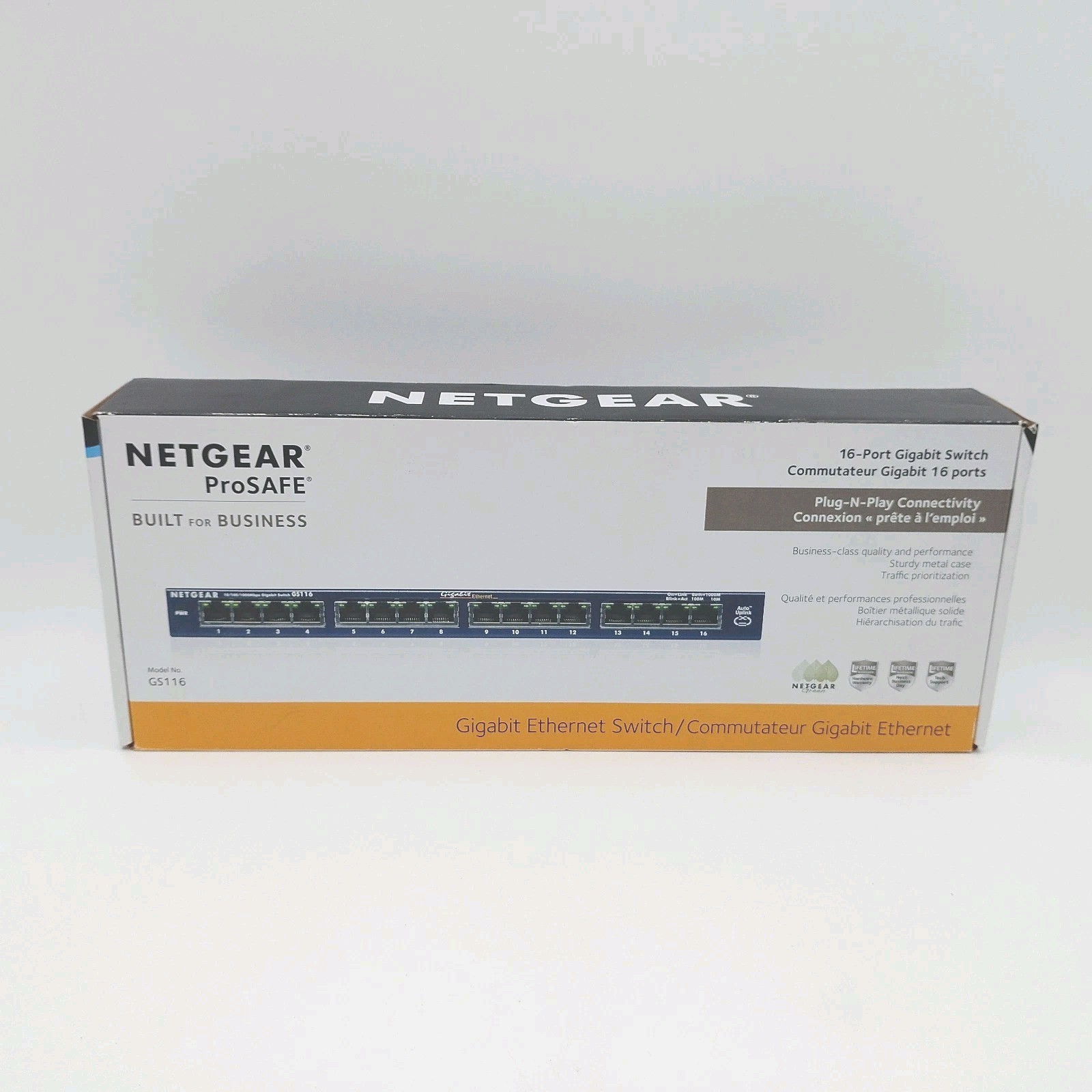 NETGEAR GS116 16-Port Gigabit Ethernet Unmanaged Network Switch 10/100/1000 Mbps