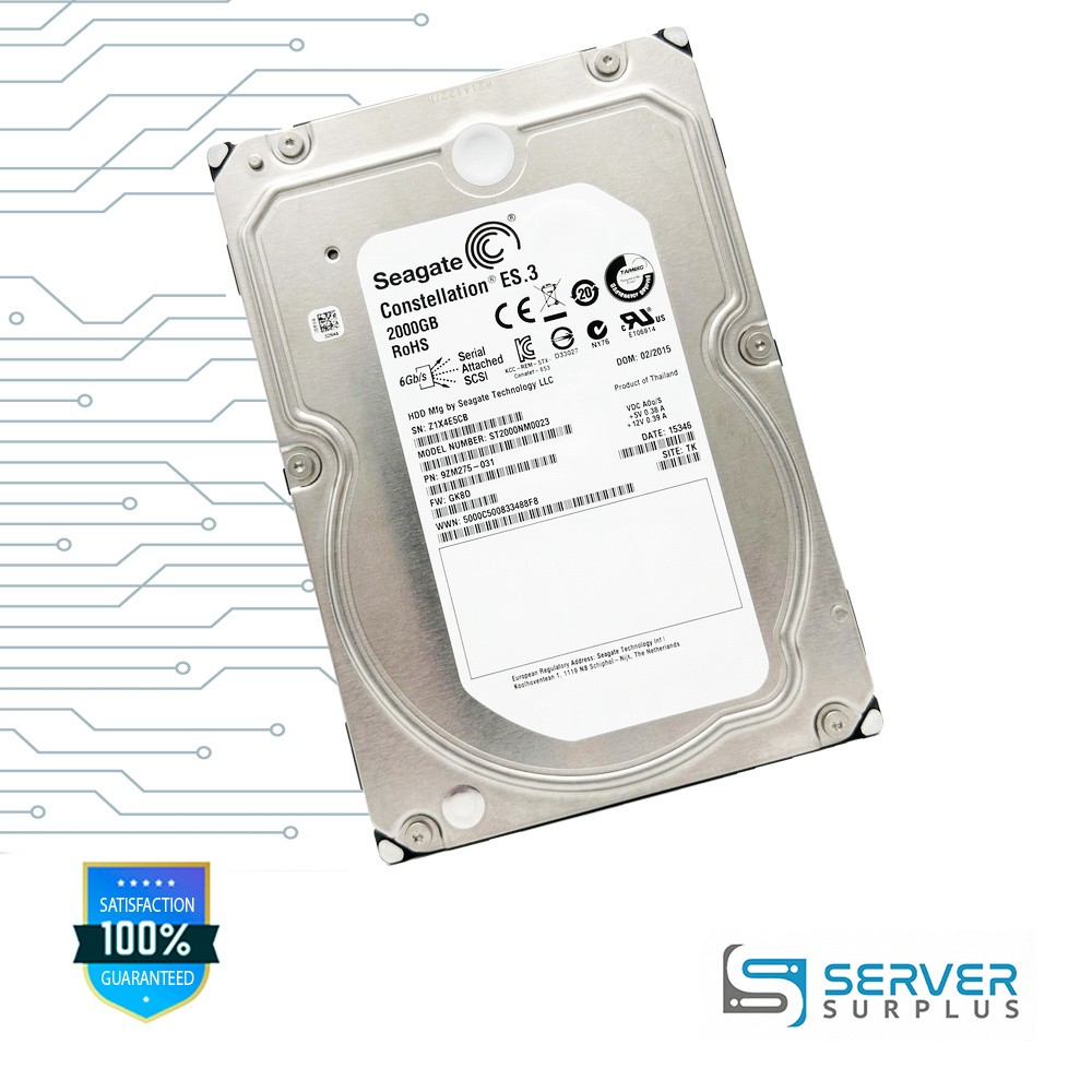 EMC Constellation ES.3 2TB SAS 6Gb/s 3.5-Inch Enterprise HDD | 118033059 | ST200