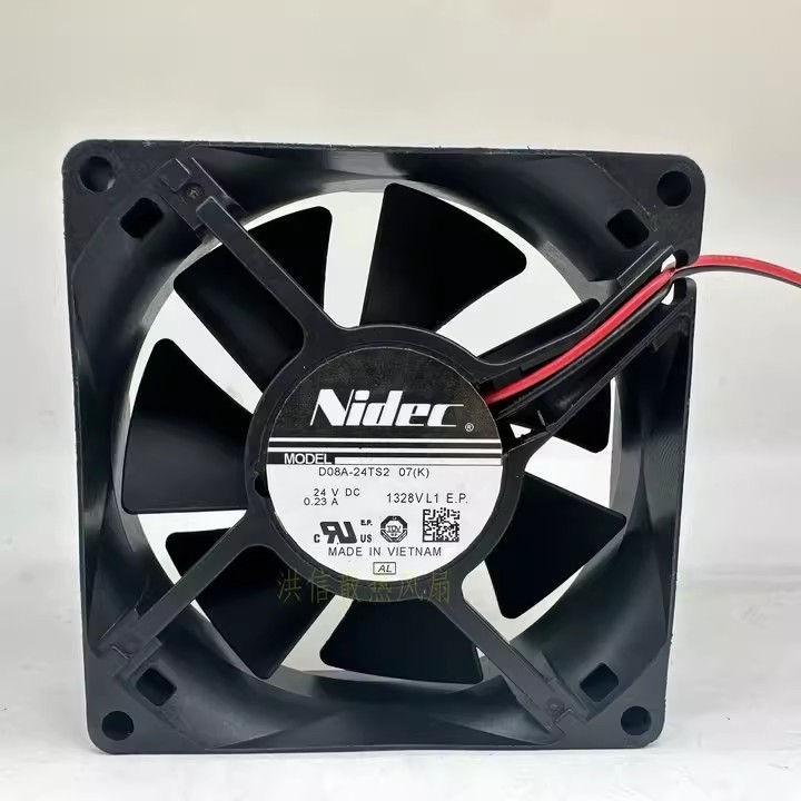 1PCS Genuine NIDEC 8025 D08A-24TS2 07K 24V 0.23A 8CM Inverter Fan
