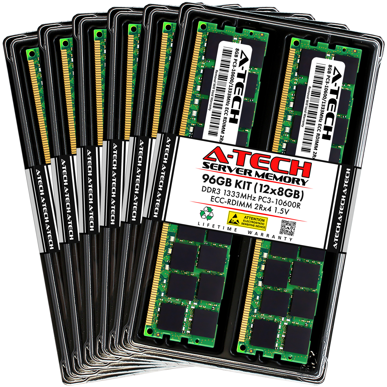 96GB 12x 8GB PC3-10600R RDIMM Supermicro X8DTU-6F+ X8DTU-6TF+ X8DTU-F Memory RAM