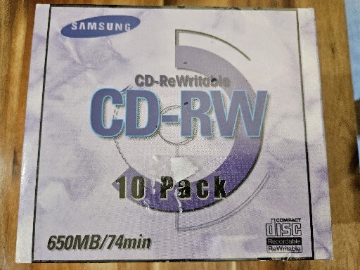 Samsung CD-RW Disc 650mb 74 Min 10-pack
