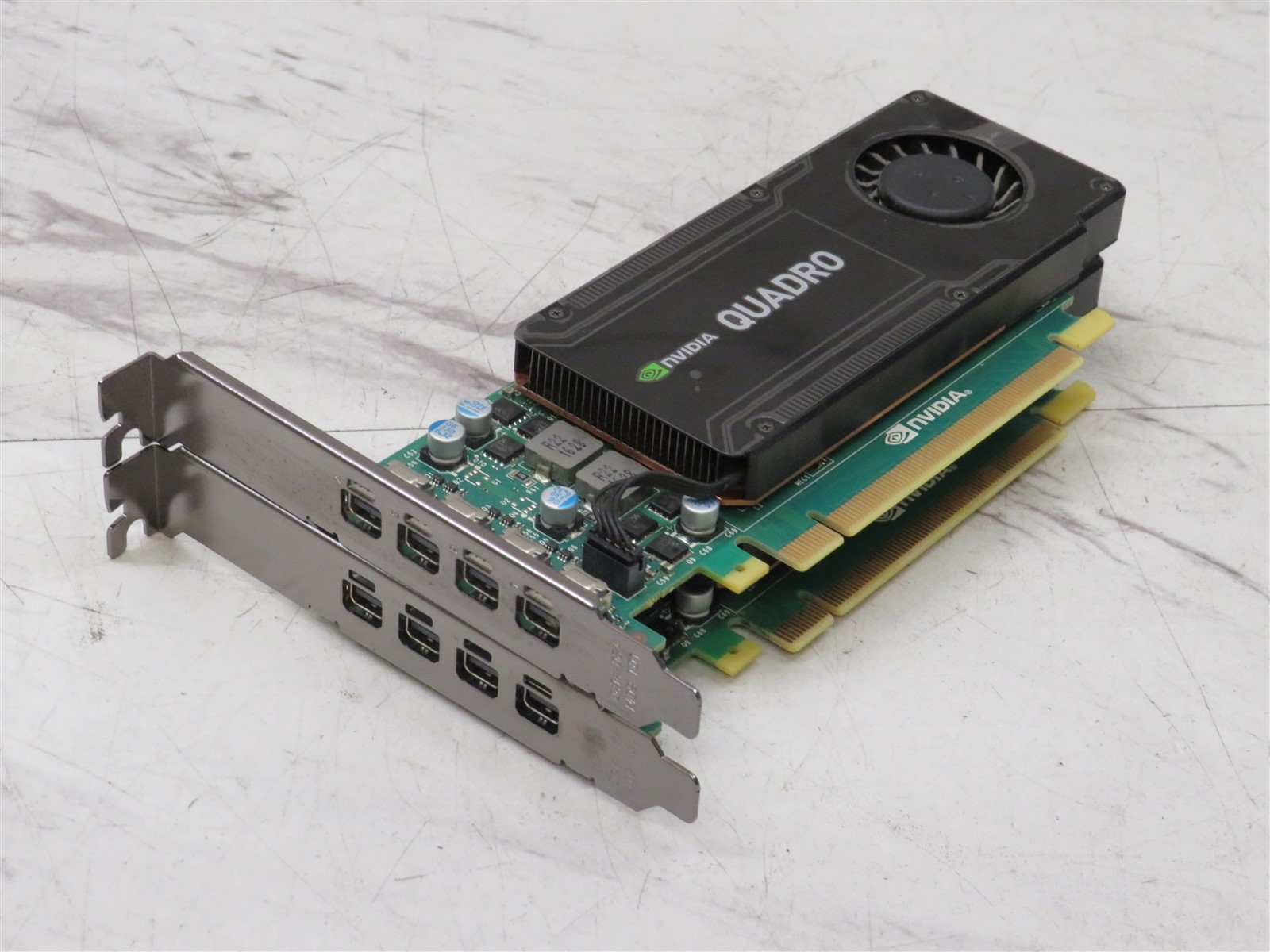 Lot of 2 Lenovo NVIDIA Quadro K1200 4GB GDDR5 PCIe GPU 00FC887 4x Mini DP