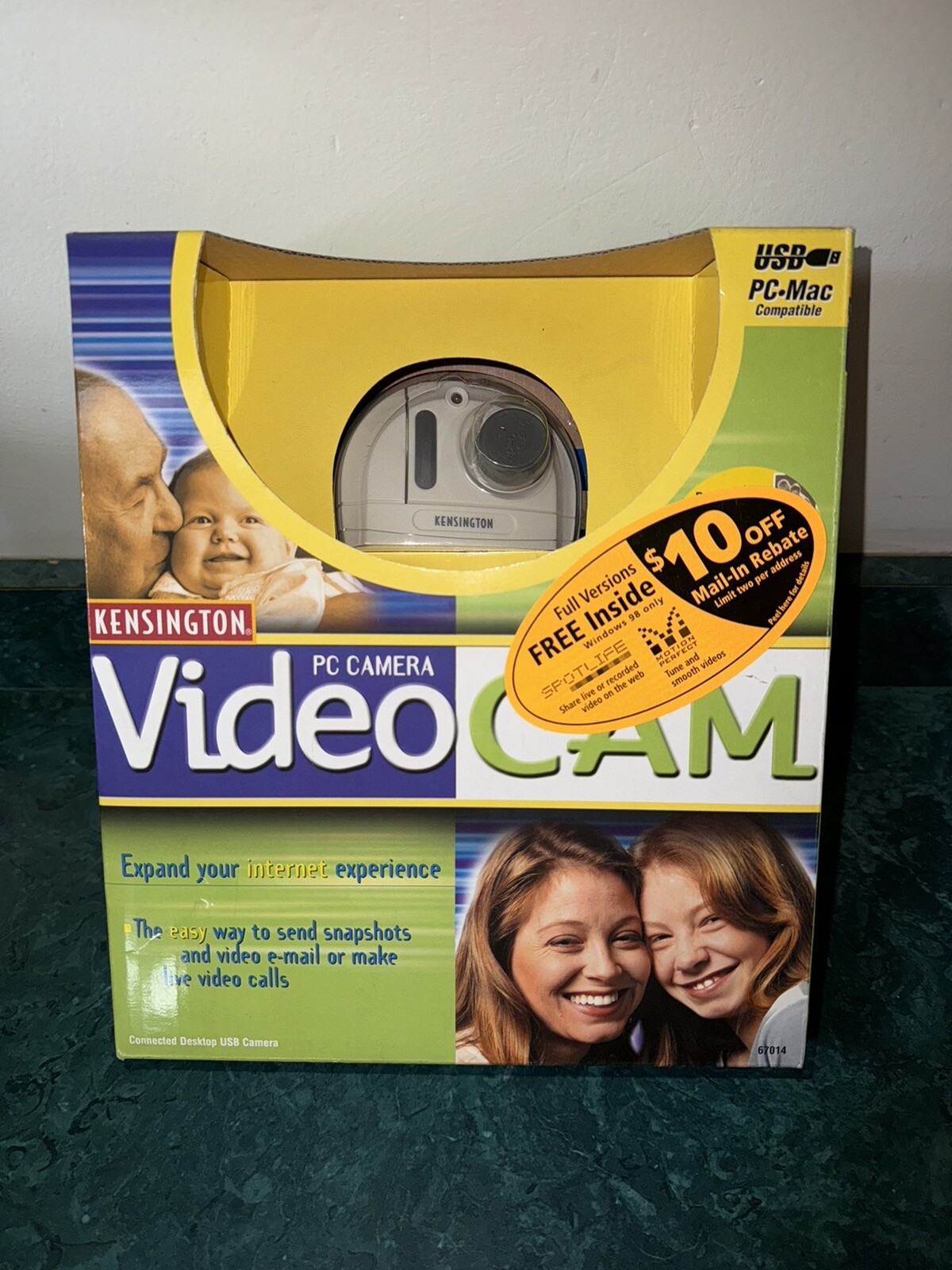 Vintage Kensington PC Camera Video Cam Microsoft Windows 98 NOS SEALED