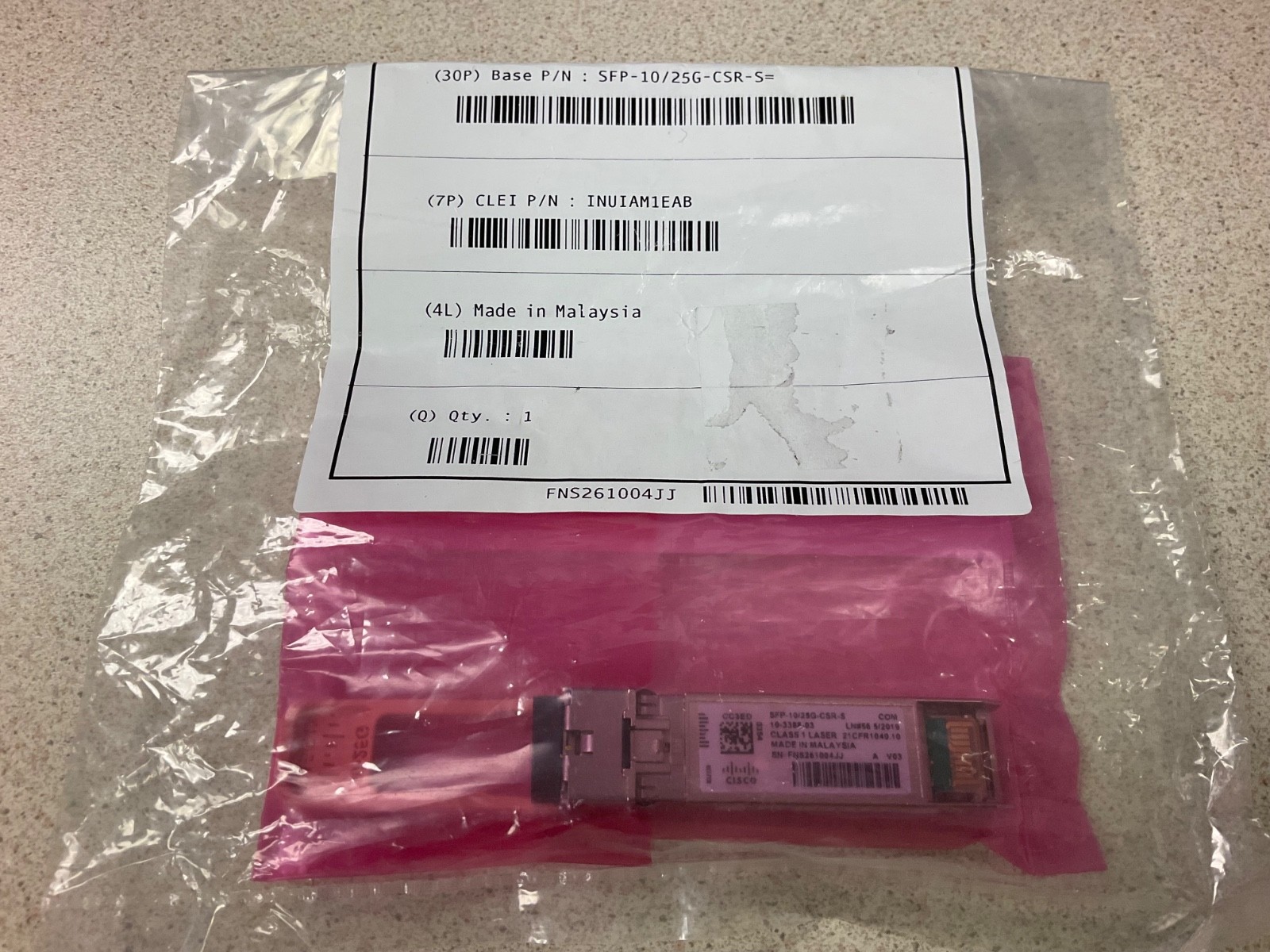 New Cisco SFP-10/25G-CSR-S 10/25G SFP28 Transceiver Module - With HOLOGRAM