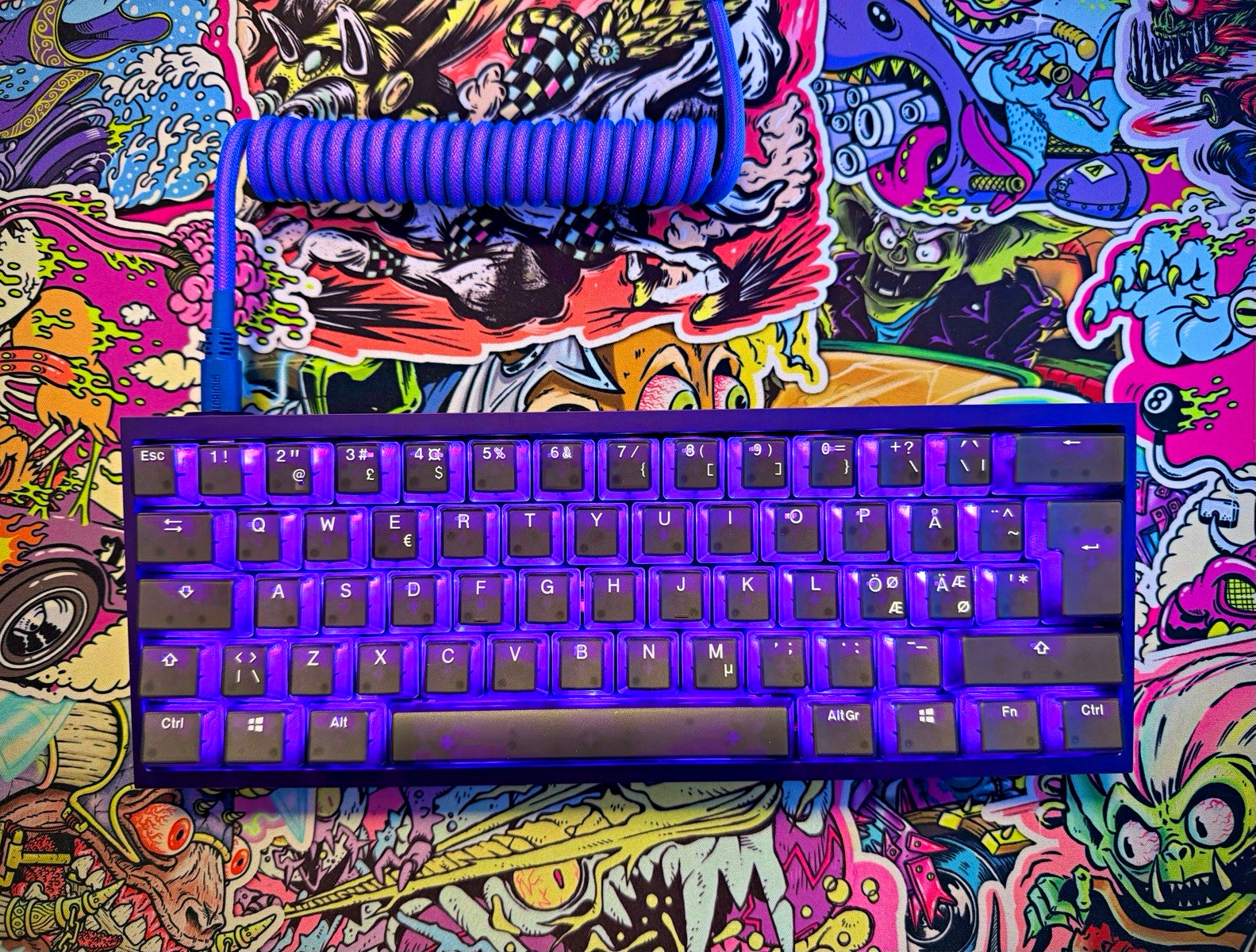 LIMITED EDITION Ducky x FaZe Clan Purple Mechanical Wired USB-C Keyboard RGB