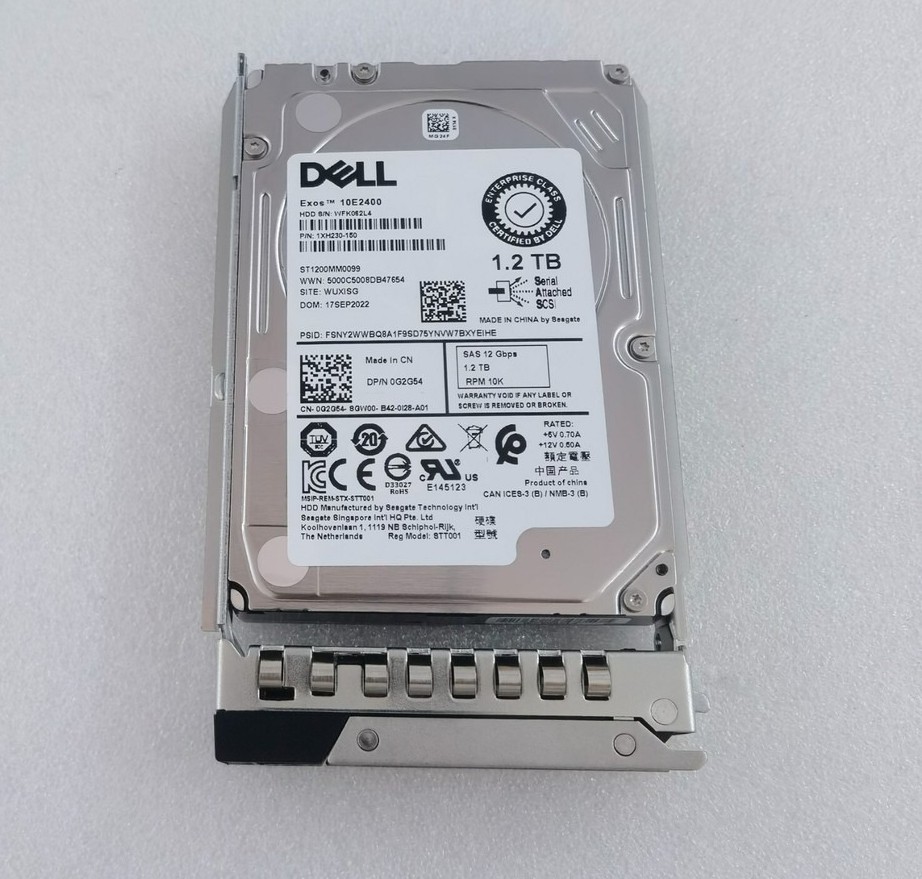 DXD9H G2G54 FOR FIT Dell 10K 1.2TB 12G 2.5 SAS hard drive 0G2G54 ST1200MM0099