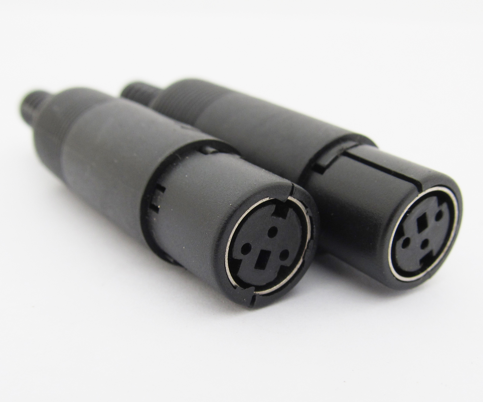 10pcs Mini DIN Plug Jack Connector with Black ABS Plastic Handle 3pin to 8pin