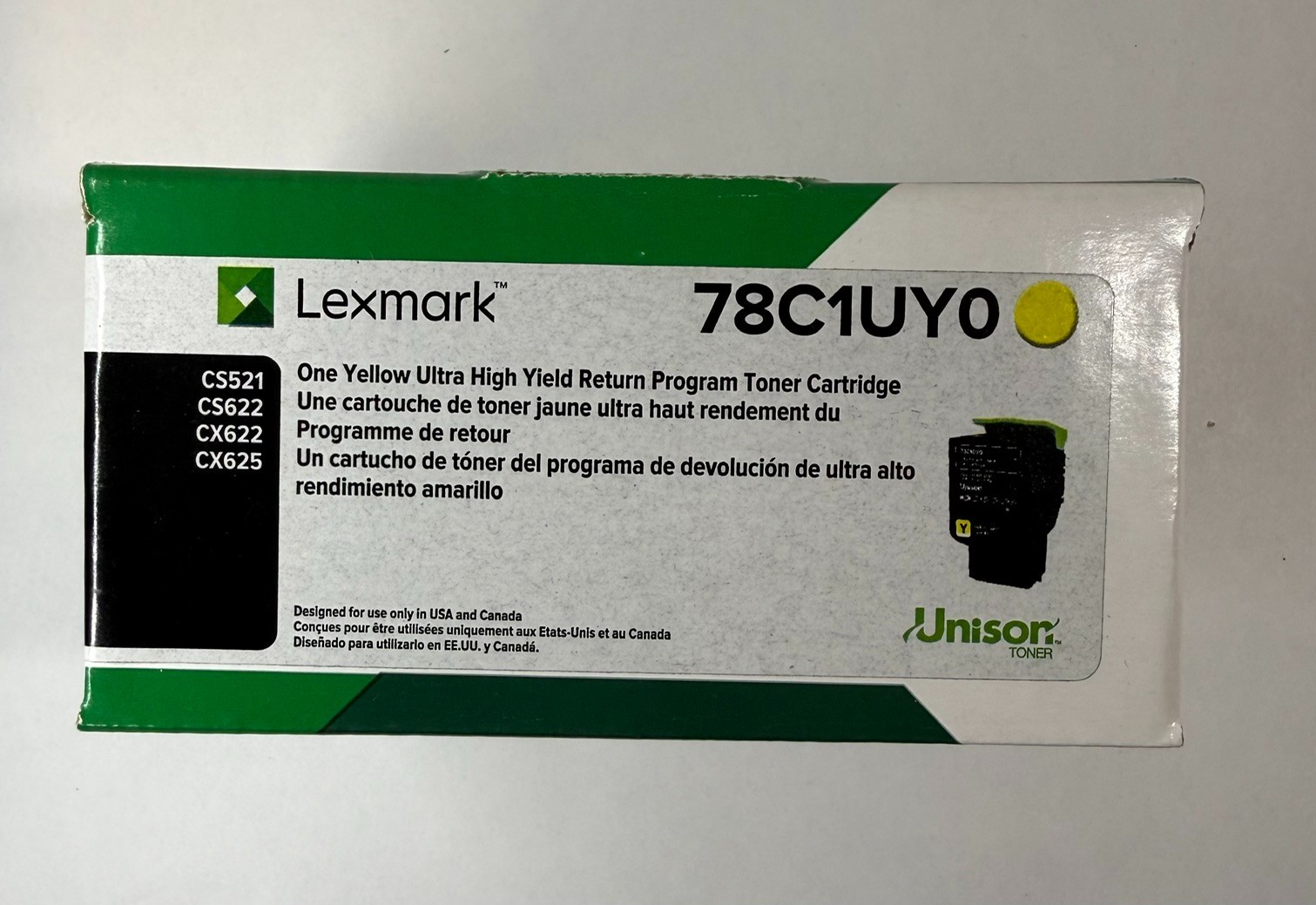 **GENUINE - NEW - SEALED** Lexmark 78C1UY0 - ultra high-yield yellow - original