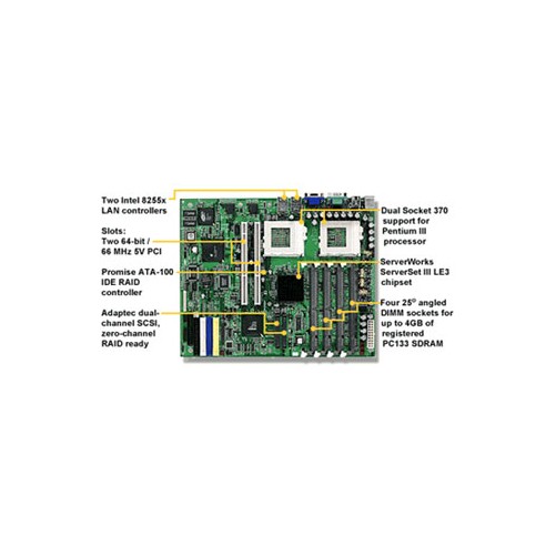 Tyan S2518GN Thunder Le-T Dual socket 370 motherboard.ServerWorks ServerSet III