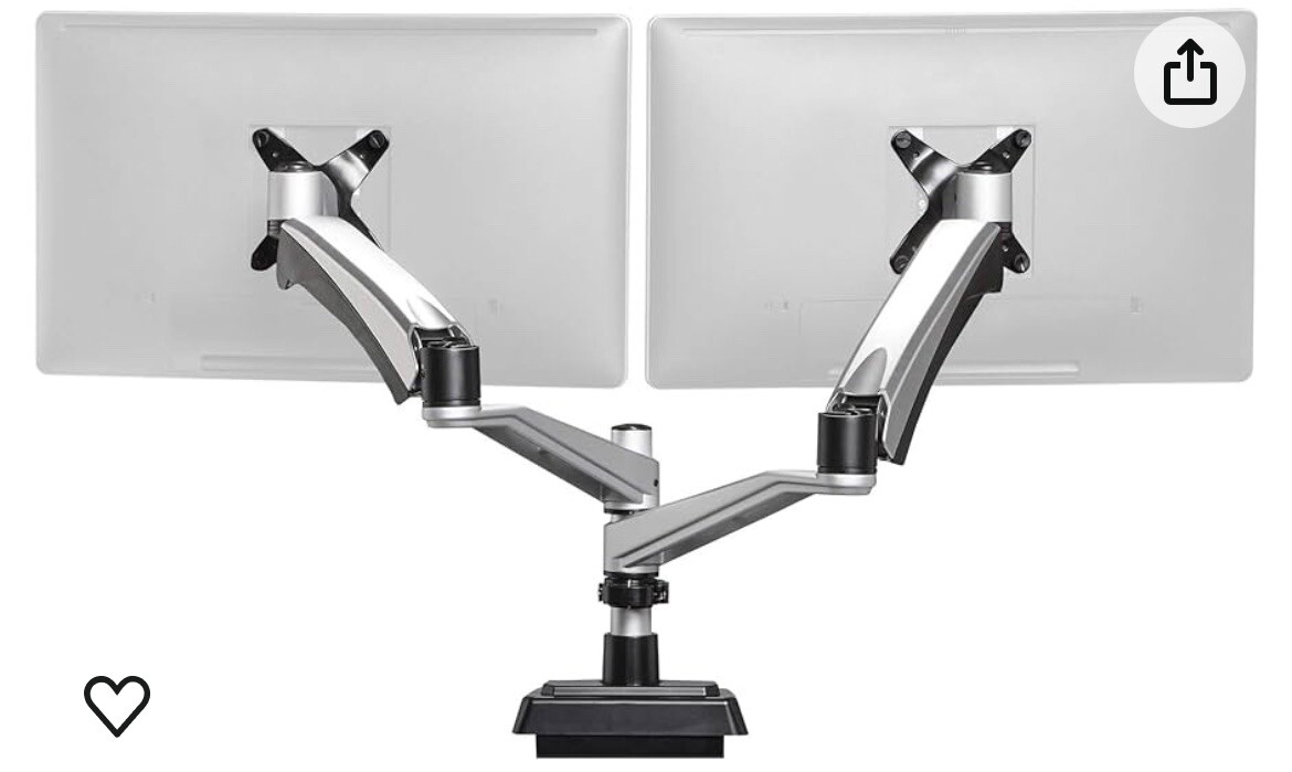 VARIDESK 48003 Screen Desk Mount - Silver
