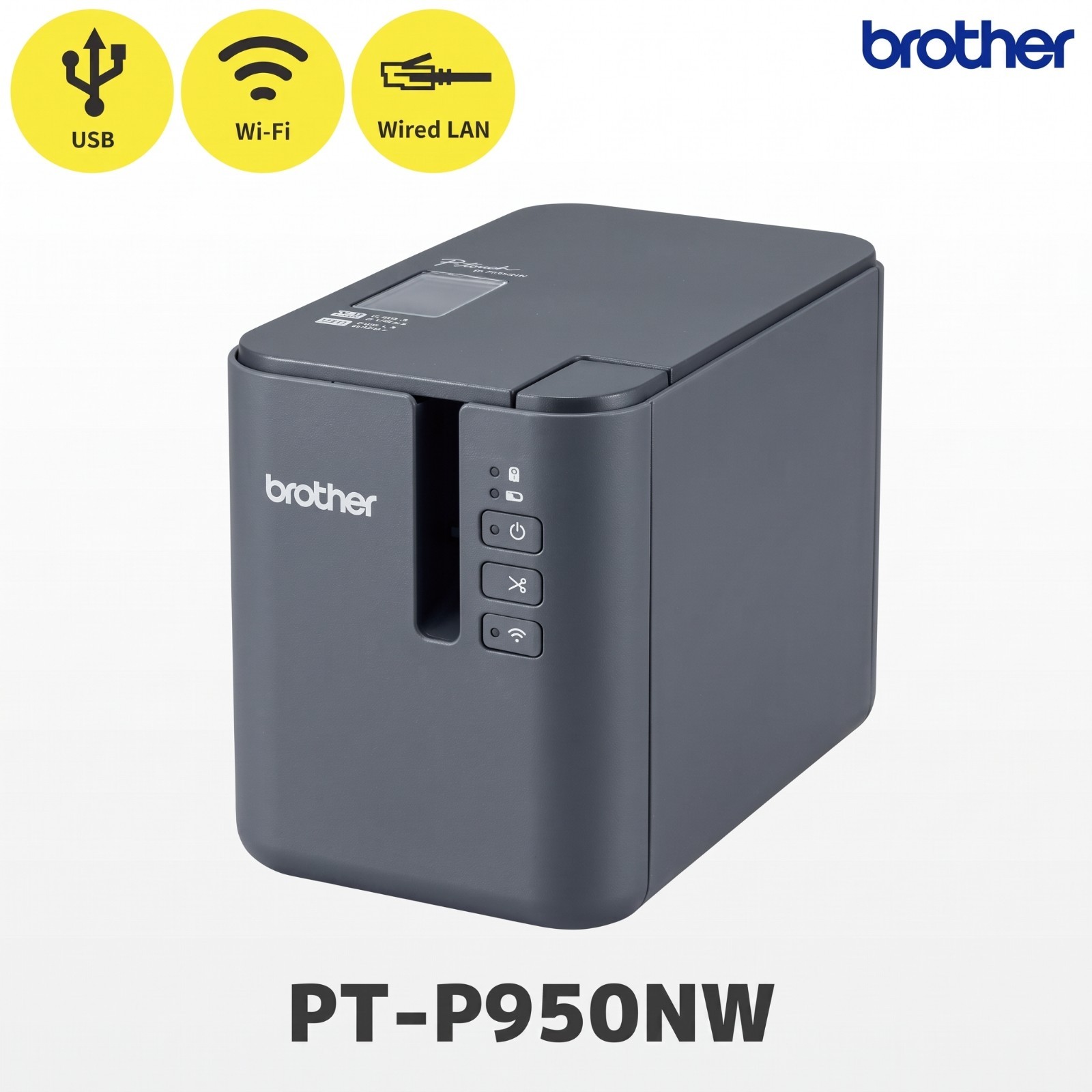 Brother PT-P950NW P-Touch Industrial Label Printer Wired Wireless Network 36mm
