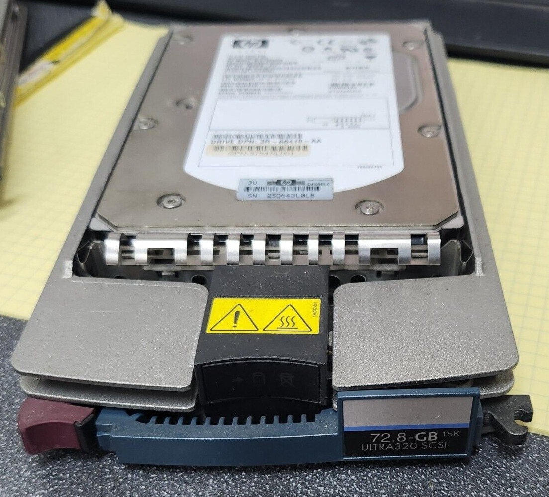 HP 360209-010 375486-001 72.8GB WIDE U320 15K RPM 80-Pin SCSI Hard Disk Drive