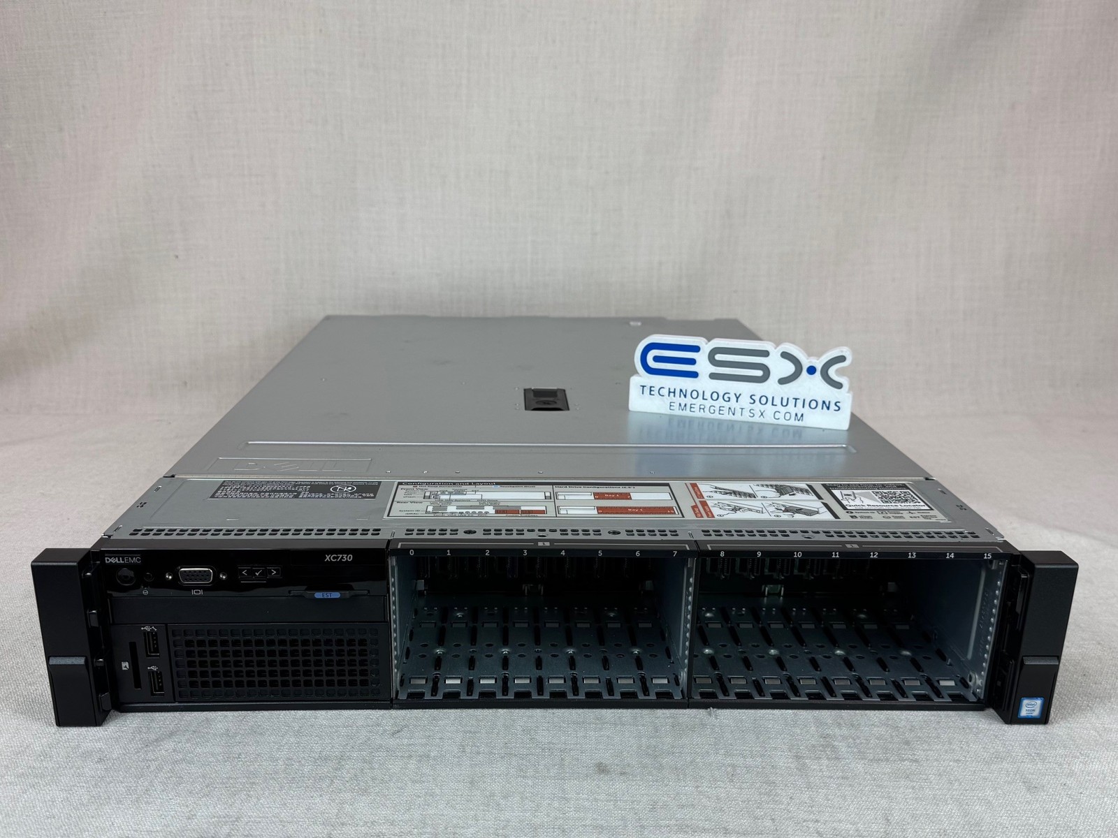 Dell PowerEdge XC730 16x 2.5” Server(same as R730) – 2x 14C E5-2680v4, 32GB RAM