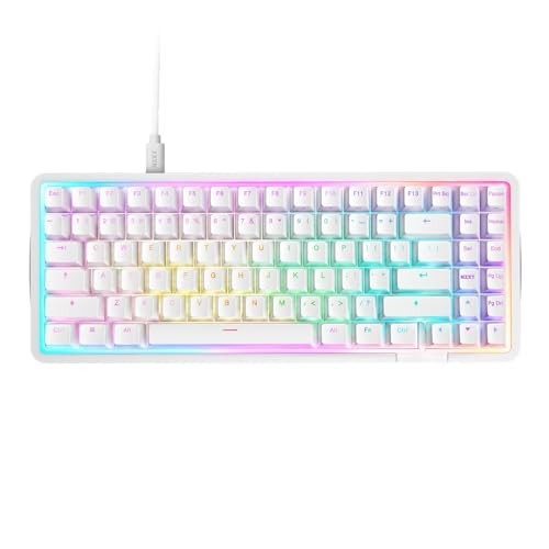 NZXT Function Elite MiniTKL KB-101NW-US White TKL Gaming Keyboard US Rapid