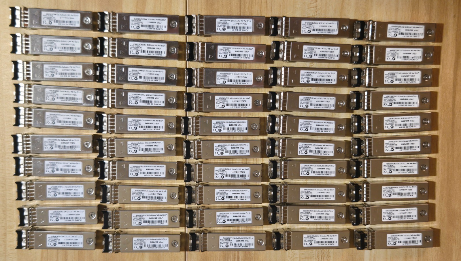 50pc Bulk Lot - JDSU PLRXPL-SC-S43-911 10G SFP+ SR (IBM 44W4411) - Open Box New