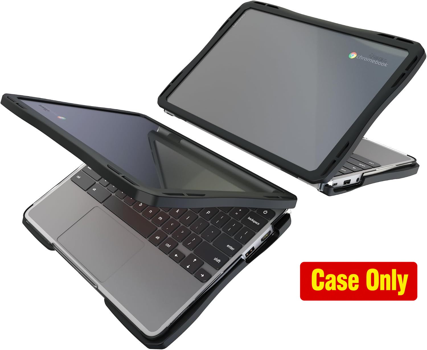 Case for Lenovo Chromebook 14e Gen 3, Clear, Student-Proof Protective Cover