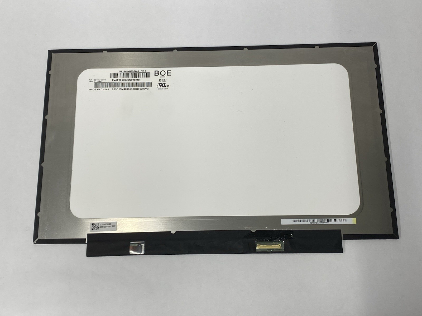 BOE NT140WHM-N43 V8.0 14" HD LCD Screen 30 Pin Matte Non-Touch