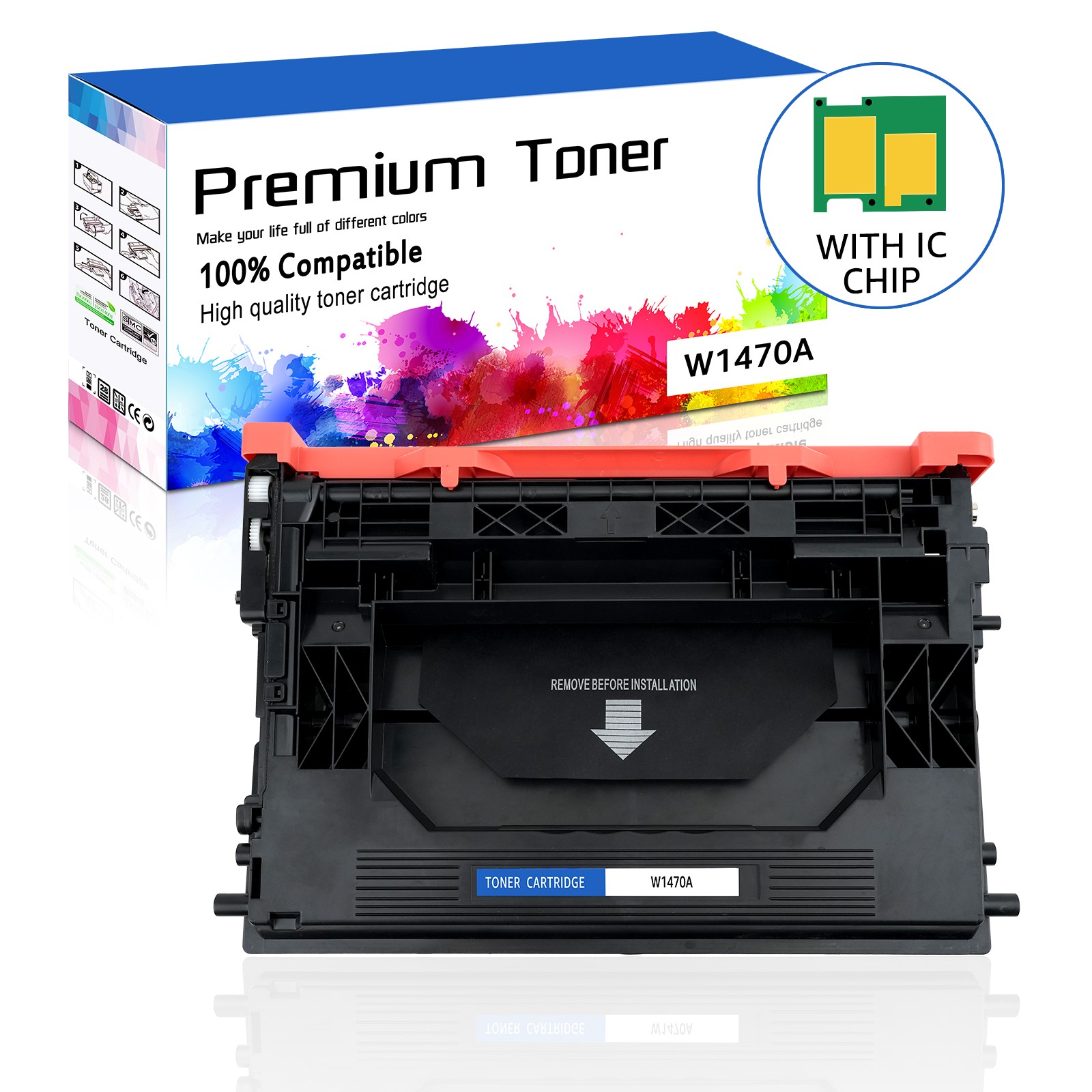 1PK NEW CHIP W1470A Toner Cartridge for 147A HP LaserJet M611dn M611x MFP M634h
