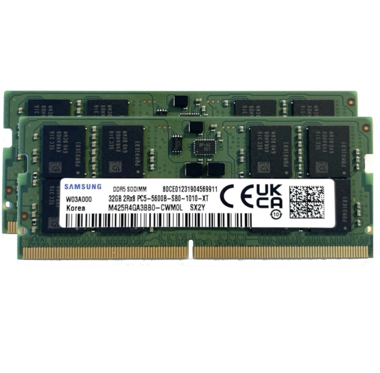 Samsung 64GB (2X32GB) DDR5 5600MHz PC5-44800 SODIMM Laptop Memory Ram