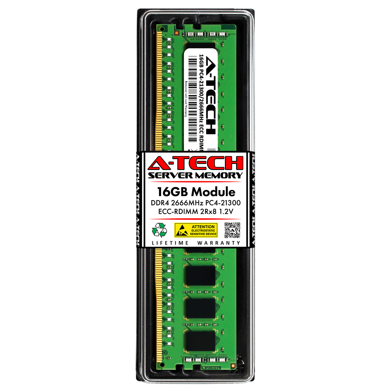 16GB DDR4 PC4-21300R ECC RDIMM (Replacement for Dell AA174381) Server Memory RAM