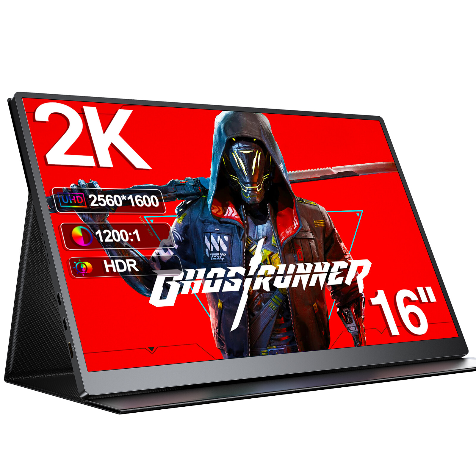 Used | 120Hz Gaming Monitor 2560x1600 16" Portable Monitor 16:10 for PC Xbox