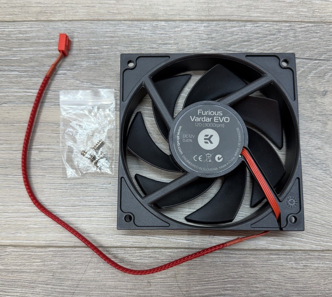 EKWB EK-Furious Vardar EVO 120 High Static Pressure Fan Unused No Packaging