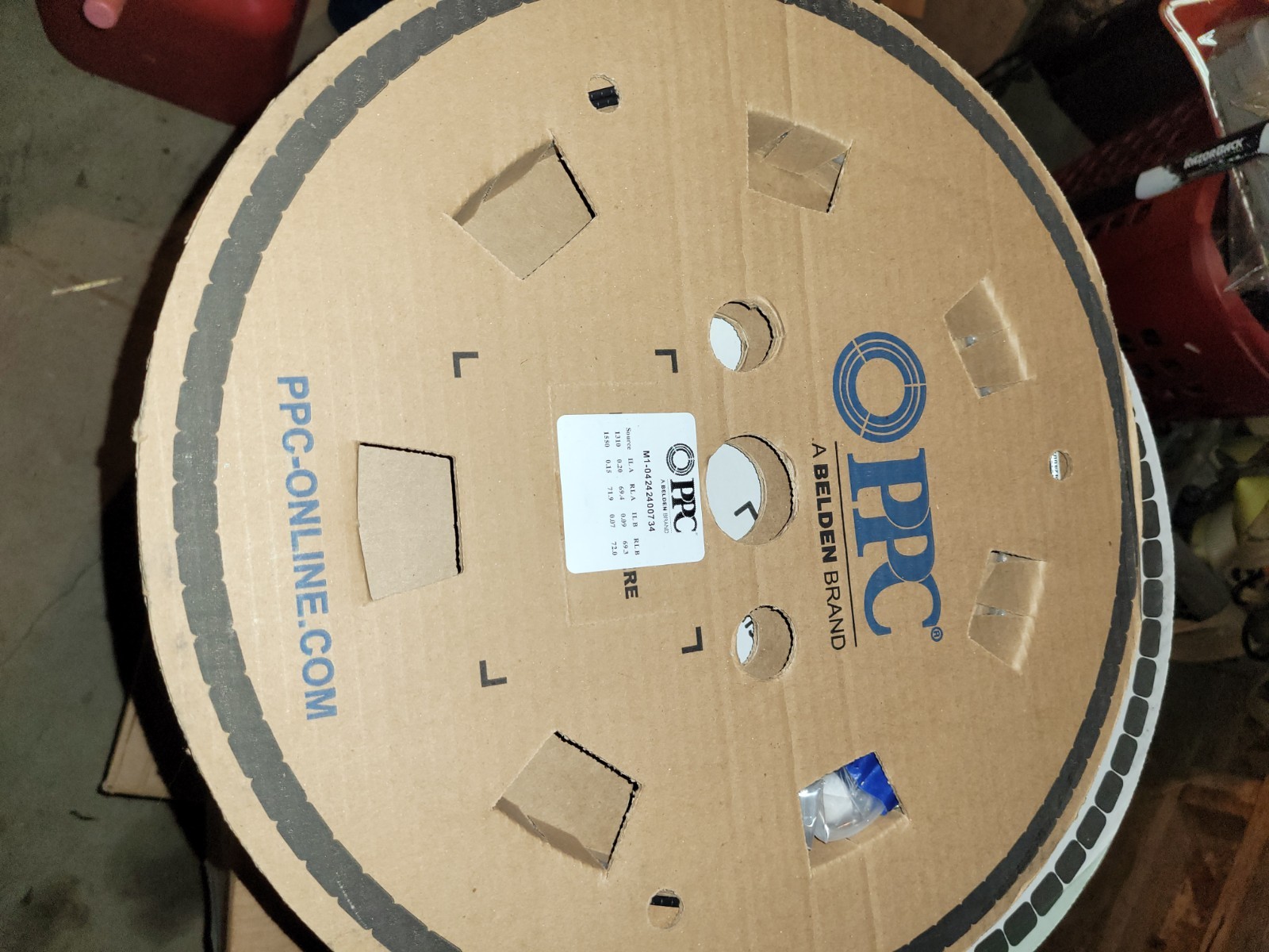 75ft PPC QuikPush  SC/APC Fiber Drop Cable | Balistix QP13PBB92B5S5075F