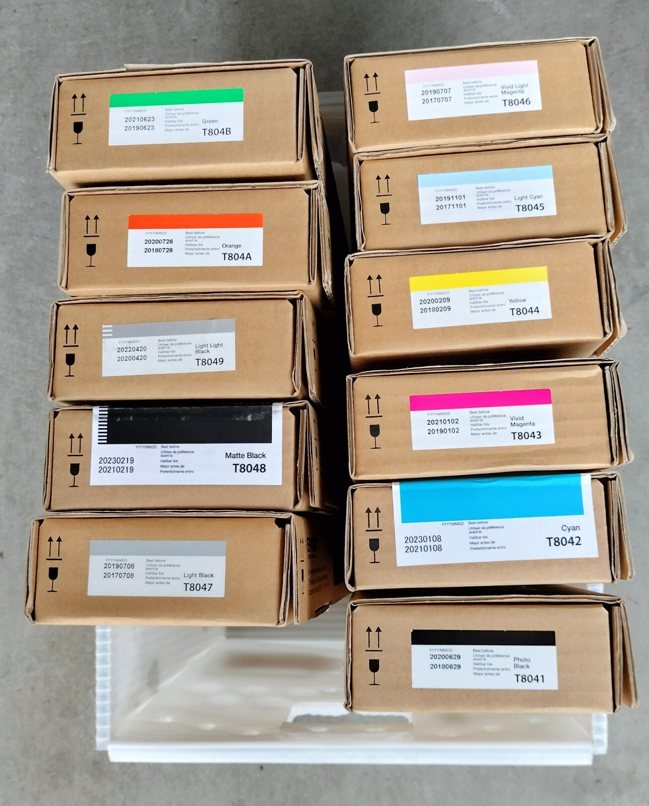 11 NIB EPSON T8041 8042 8043 8044 8045 8046 8047 8048 8049 804A 804B P9000 Inks
